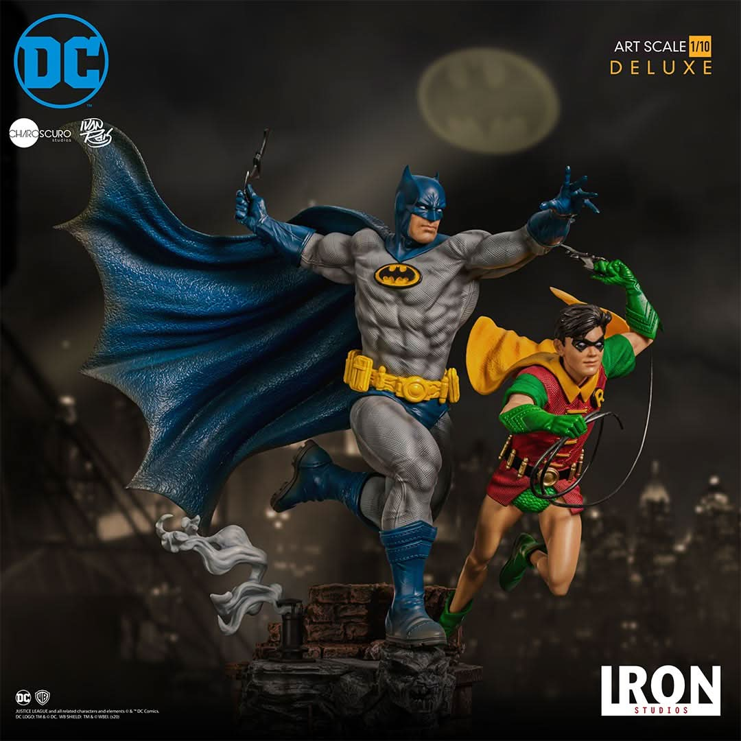 Statue Batman & Robin Deluxe By Ivan Reis - DC Comics - Art Scale 1/10 - Iron Studios