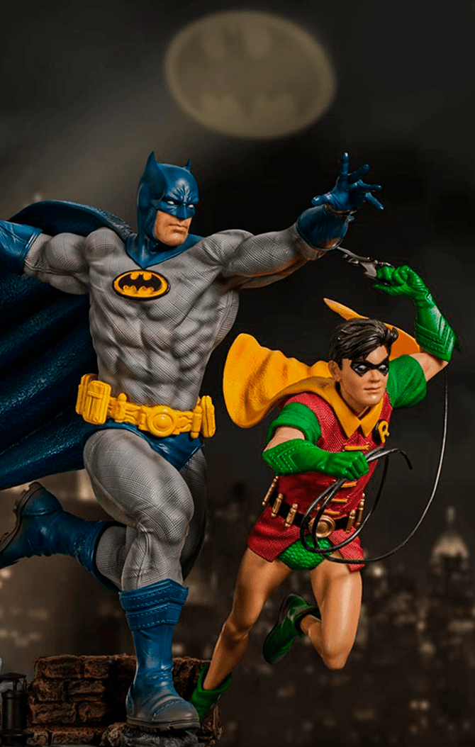 Statue Batman & Robin Deluxe By Ivan Reis - DC Comics - Art Scale 1/10 - Iron Studios