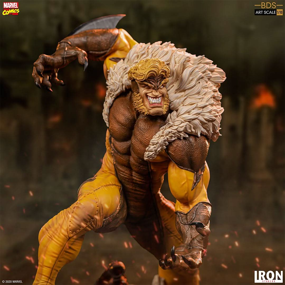 Statue Sabertooth - X - Men - Marvel Comics - Art Scale 1/10 - Iron Studios