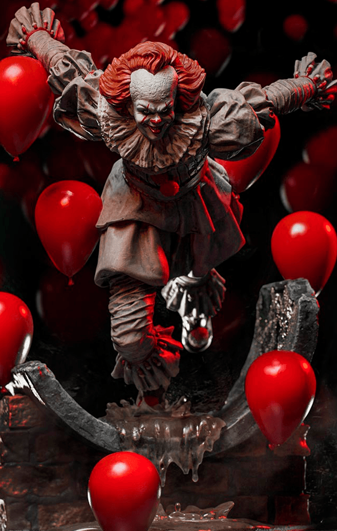 Statue Pennywise Deluxe - It! - Art Scale 1/10