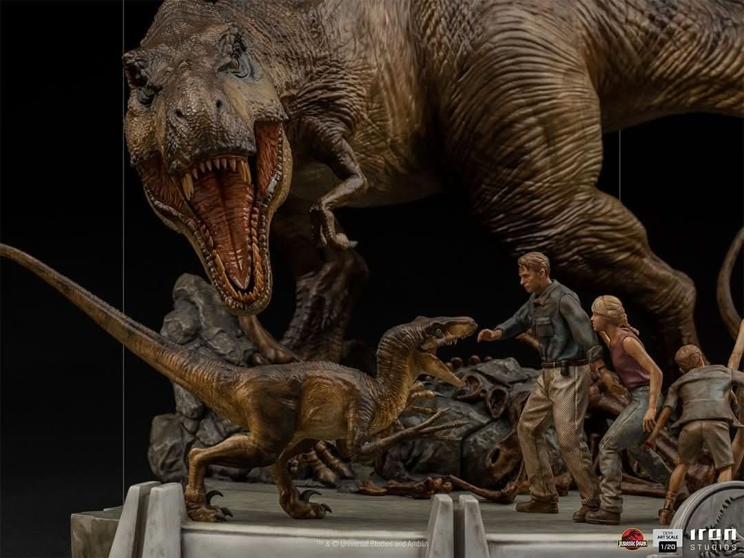 Diorama The Final Scene - Jurassic Park - Demi Scale 1/20 - Iron Studios