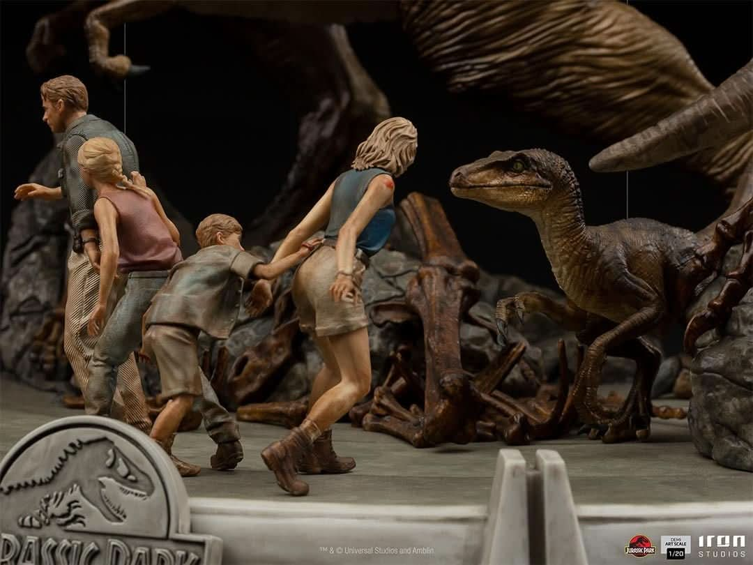 Diorama The Final Scene - Jurassic Park - Demi Scale 1/20 - Iron Studios