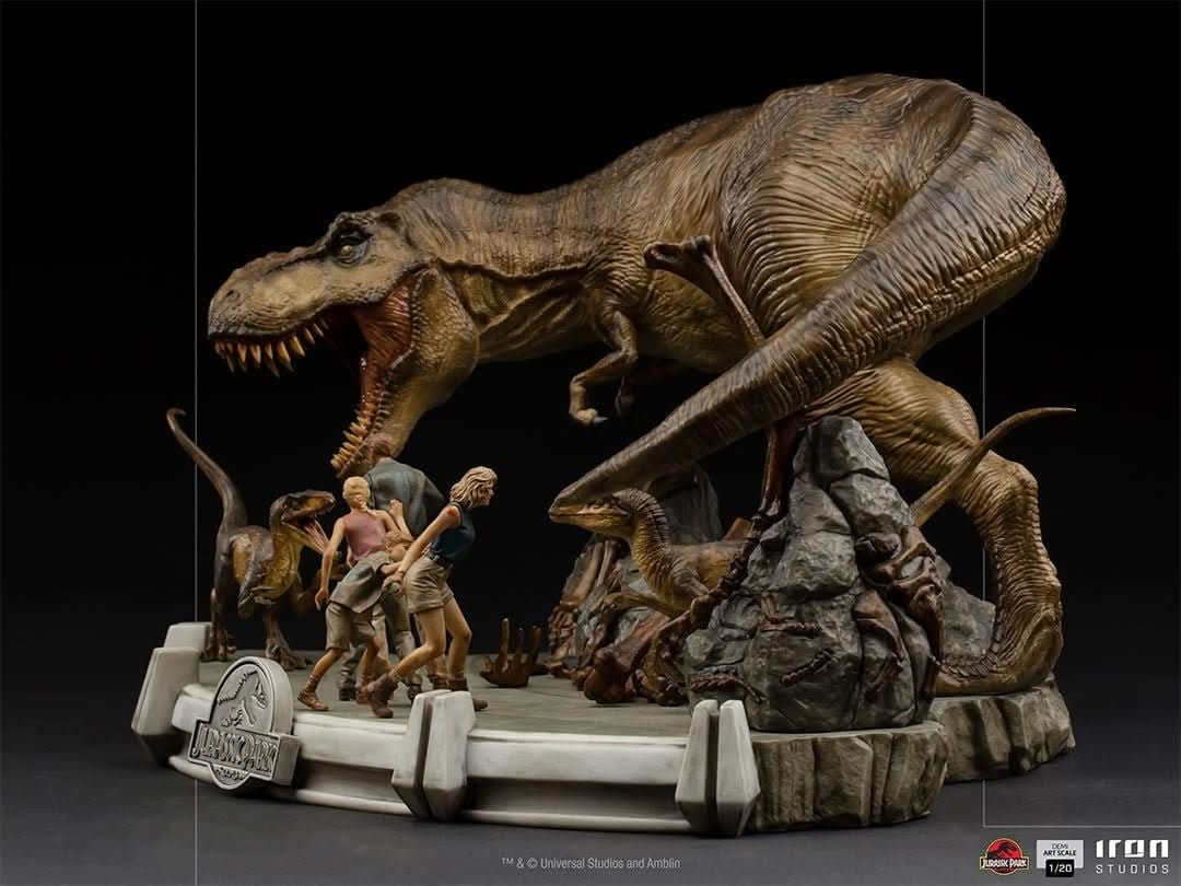 Diorama The Final Scene - Jurassic Park - Demi Scale 1/20 - Iron Studios