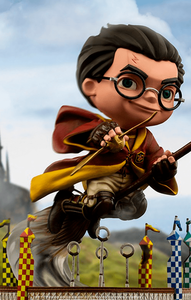 Statue Harry Potter at the Quiddich Match - Harry Potter - MiniCo Illusion - Iron Studios