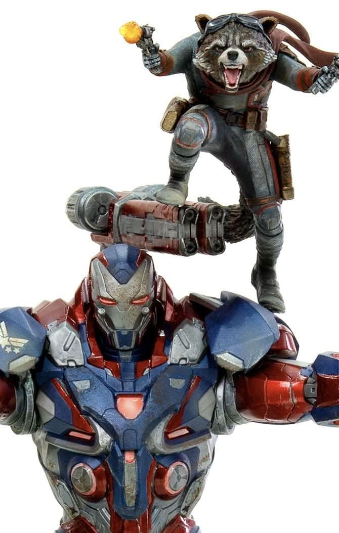 Statue Iron Patriot & Rocket - Avengers: Endgame - Art Scale 1/10 - Iron Studios