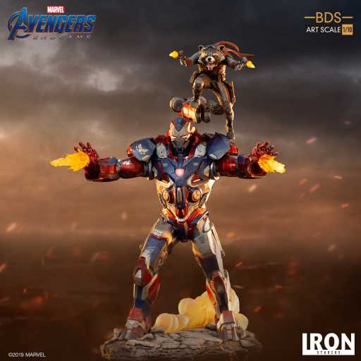 Statue Iron Patriot & Rocket - Avengers: Endgame - Art Scale 1/10 - Iron Studios