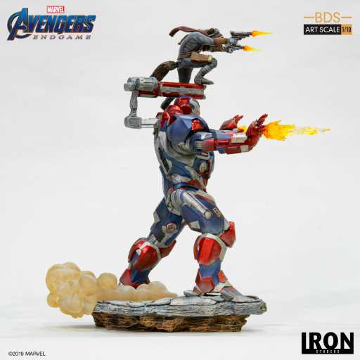 Statue Iron Patriot & Rocket - Avengers: Endgame - Art Scale 1/10 - Iron Studios