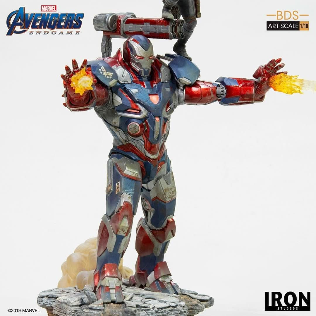 Statue Iron Patriot & Rocket - Avengers: Endgame - Art Scale 1/10 - Iron Studios