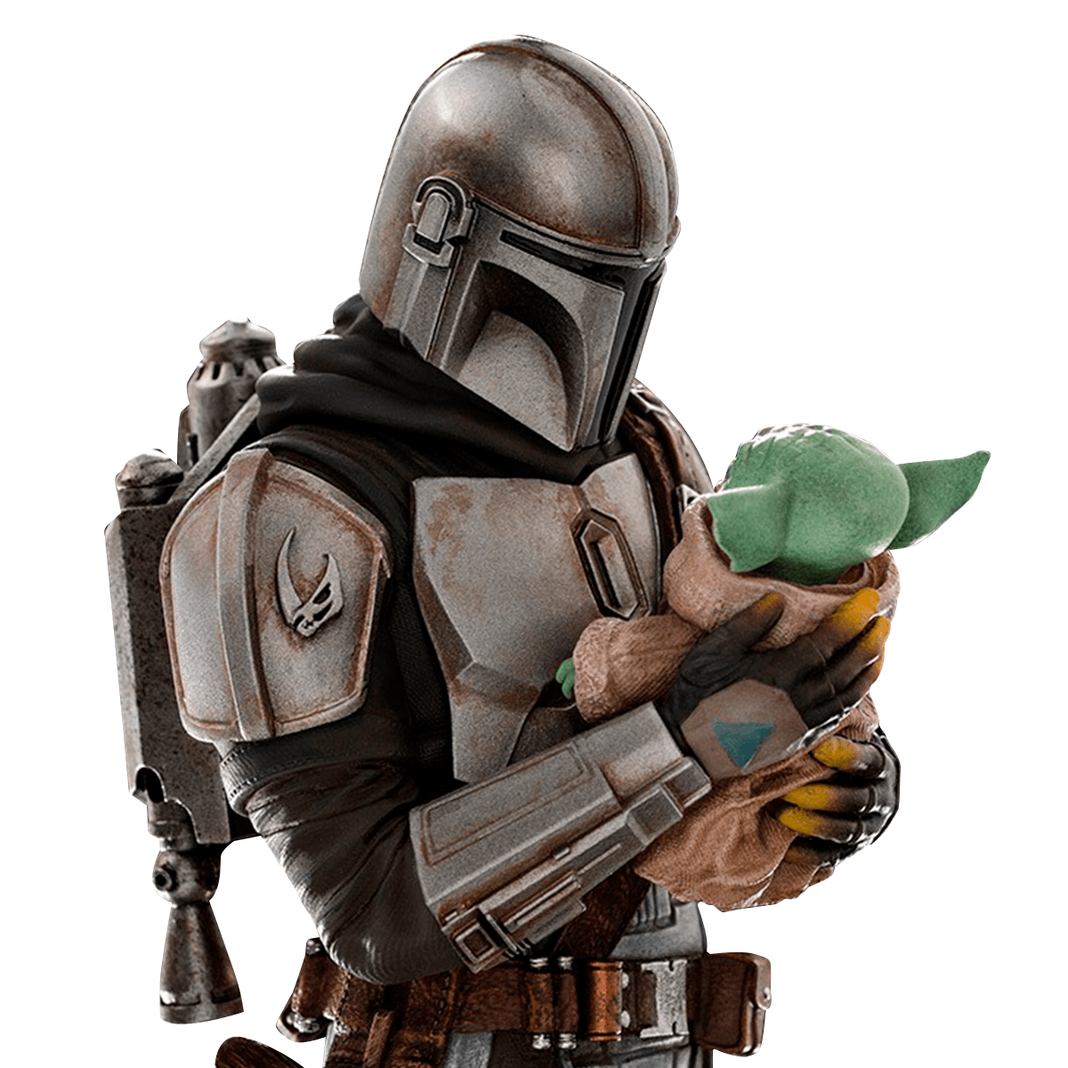 Statue The Mandalorian and Grogu - The Mandalorian - Art Scale 1/10 - Iron Studios