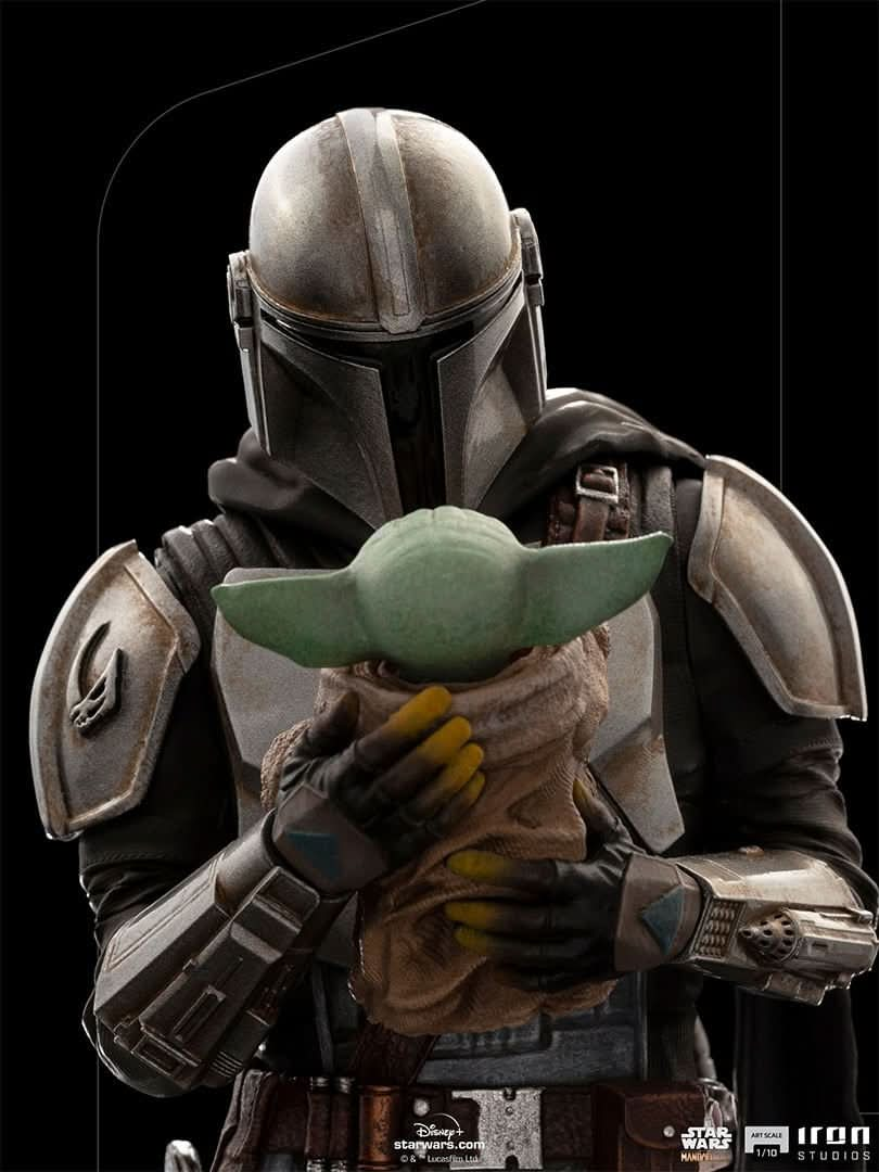 Statue The Mandalorian and Grogu - The Mandalorian - Art Scale 1/10 - Iron Studios