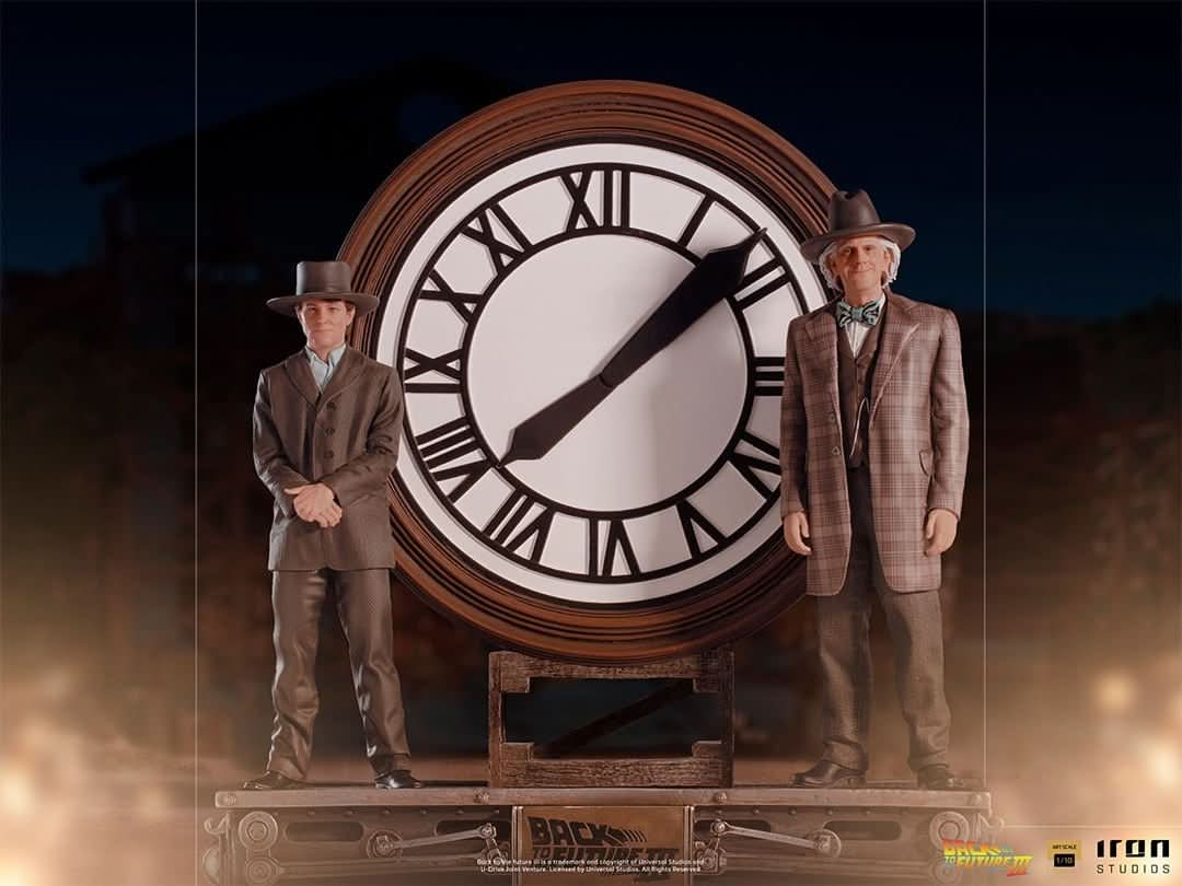 Statue Marty and Doc at the Clock - Back to the Future - Art Scale 1/10 - Iron Studios