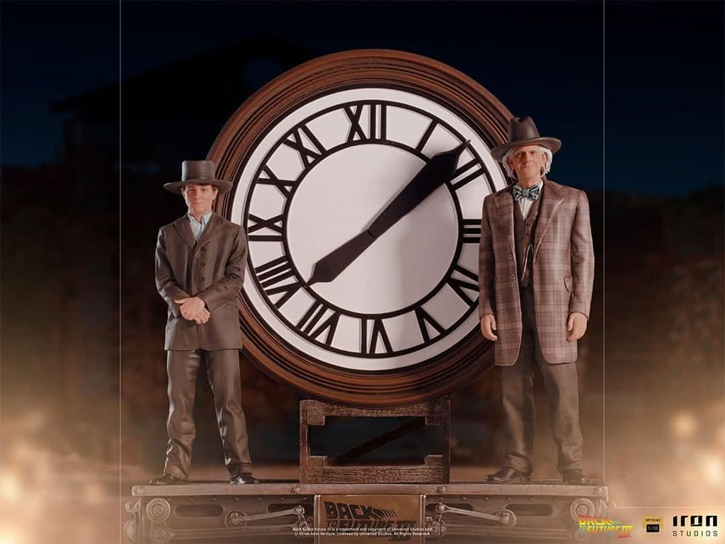 Marty and Doc at the Clock - Back to the Future - Art Scale 1/10 - Iron Studios