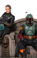 Statue Boba Fett and Fennec Shand on Throne Deluxe - The Mandalorian - Art Scale 1/10 - Iron Studios