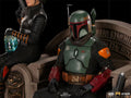 Statue Boba Fett and Fennec Shand on Throne Deluxe - The Mandalorian - Art Scale 1/10 - Iron Studios