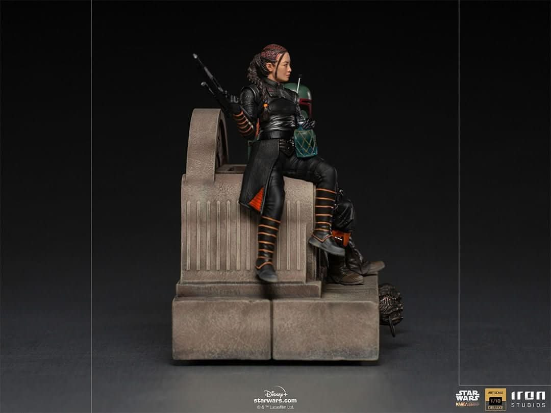 Statue Boba Fett and Fennec Shand on Throne Deluxe - The Mandalorian - Art Scale 1/10 - Iron Studios