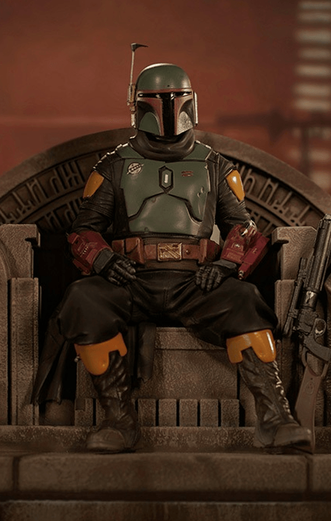 Boba Fett on Throne - Star Wars: The Mandalorian - Art Scale 1/10 - Iron Studios
