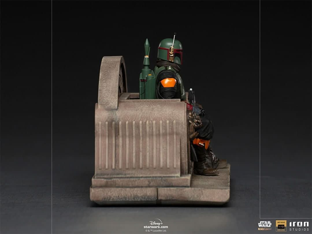 Statue Boba Fett on Throne Deluxe - The Mandalorian - Art Scale 1/10 - Iron Studios