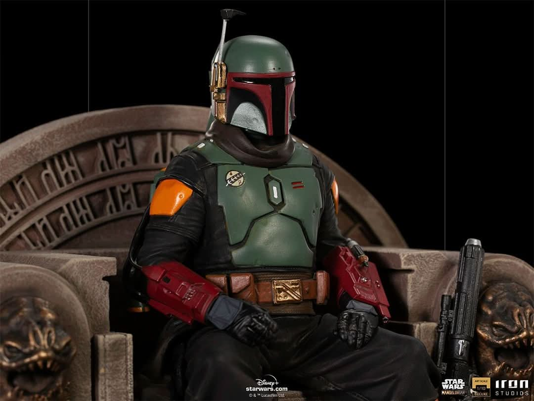 Statue Boba Fett on Throne Deluxe - The Mandalorian - Art Scale 1/10 - Iron Studios