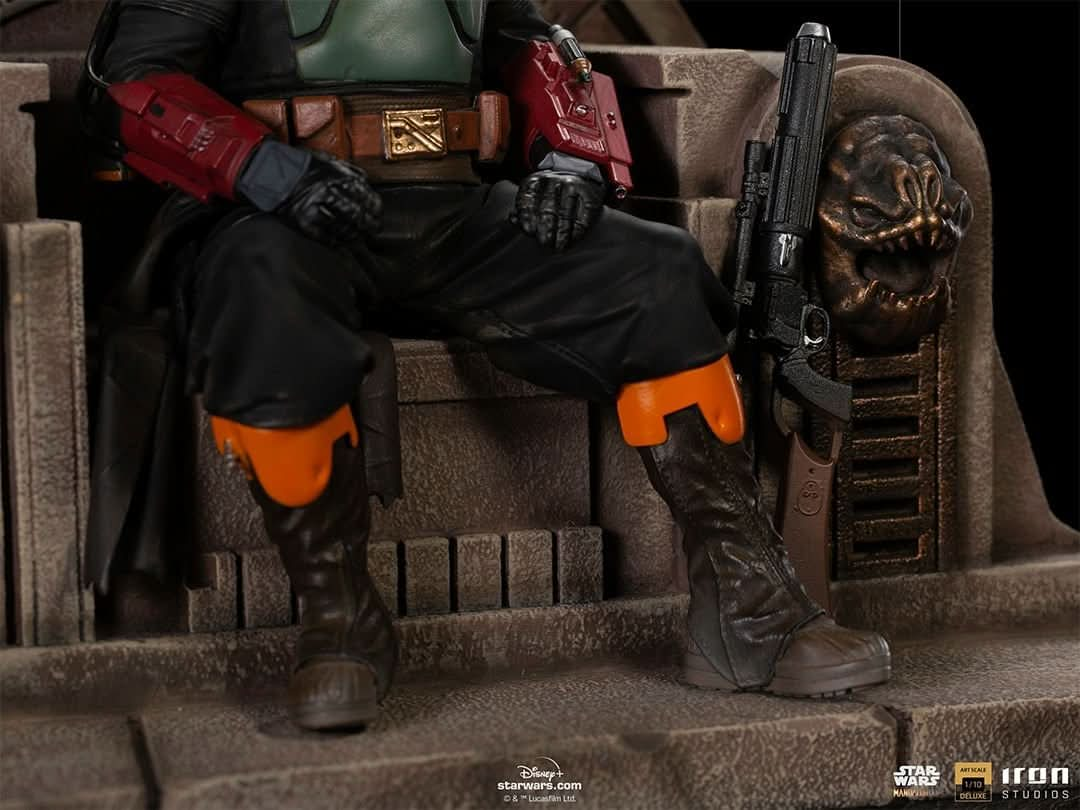 Statue Boba Fett on Throne Deluxe - The Mandalorian - Art Scale 1/10 - Iron Studios