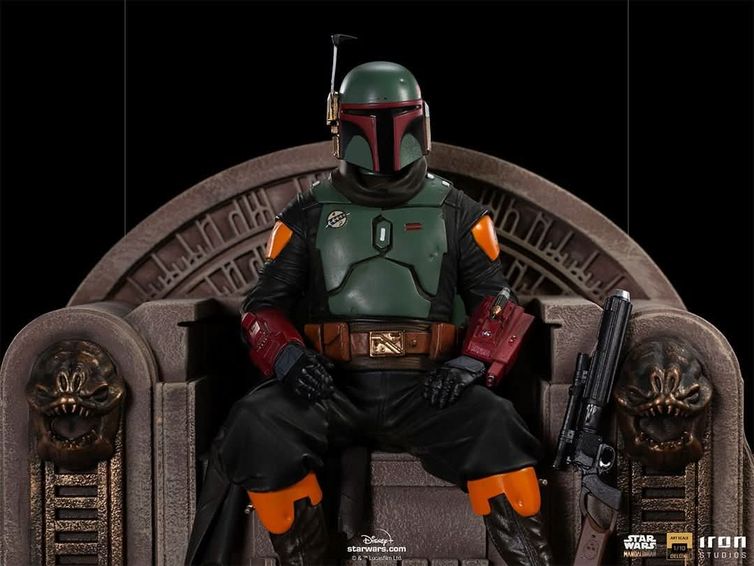 Statue Boba Fett on Throne Deluxe - The Mandalorian - Art Scale 1/10 - Iron Studios