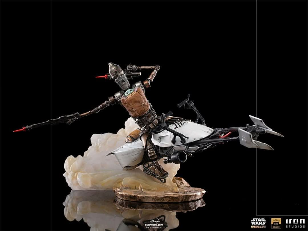 Statue Ig - 11 and The Child Deluxe - The Mandalorian - Art Scale 1/10 - Iron Studios