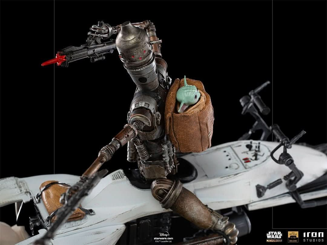 Statue Ig - 11 and The Child Deluxe - The Mandalorian - Art Scale 1/10 - Iron Studios