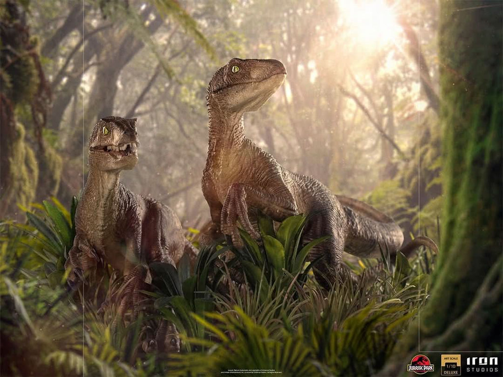 Just The Two Raptors - Jurassic Park - Art Scale 1/10 - Iron Studios