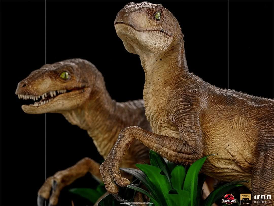 Statue Just The Two Raptors Deluxe - Jurassic Park - Art Scale 1/10 - Iron Studios