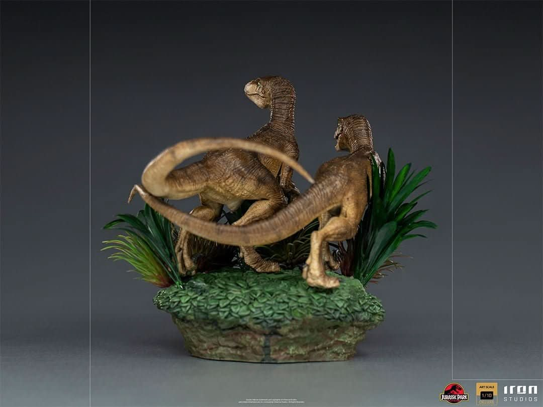 Statue Just The Two Raptors Deluxe - Jurassic Park - Art Scale 1/10 - Iron Studios