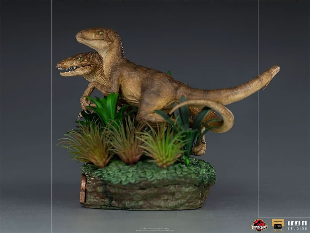 Statue Just The Two Raptors Deluxe - Jurassic Park - Art Scale 1/10 - Iron Studios