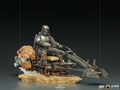 Statue The Mandalorian on Speederbike Deluxe - The Mandalorian - Art Scale 1/10 - Iron Studios