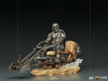 Statue The Mandalorian on Speederbike Deluxe - The Mandalorian - Art Scale 1/10 - Iron Studios