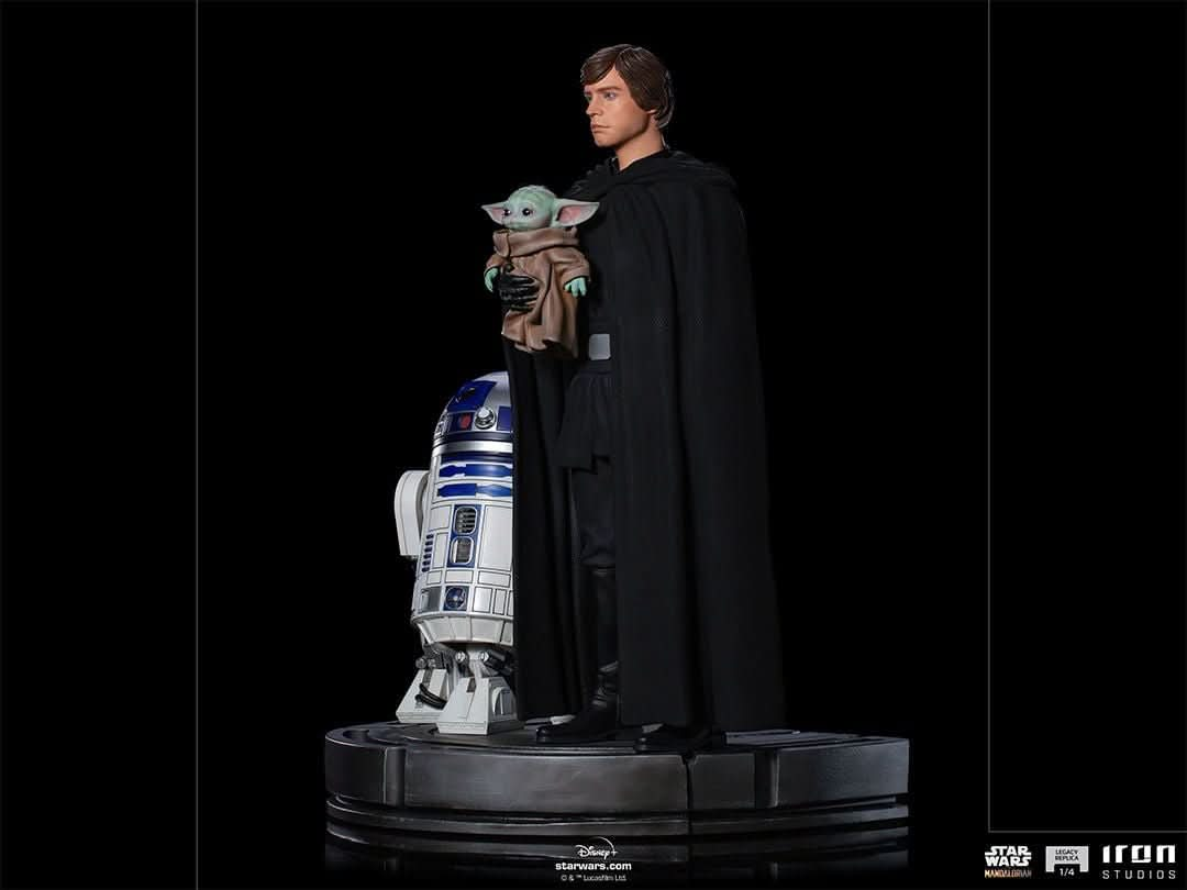 Statue Luke Skywalker, R2 - D2 and Grogu - The Mandalorian - Legacy Replica 1/4 - Iron Studios