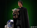 Statue Luke Skywalker, R2 - D2 and Grogu - The Mandalorian - Legacy Replica 1/4 - Iron Studios