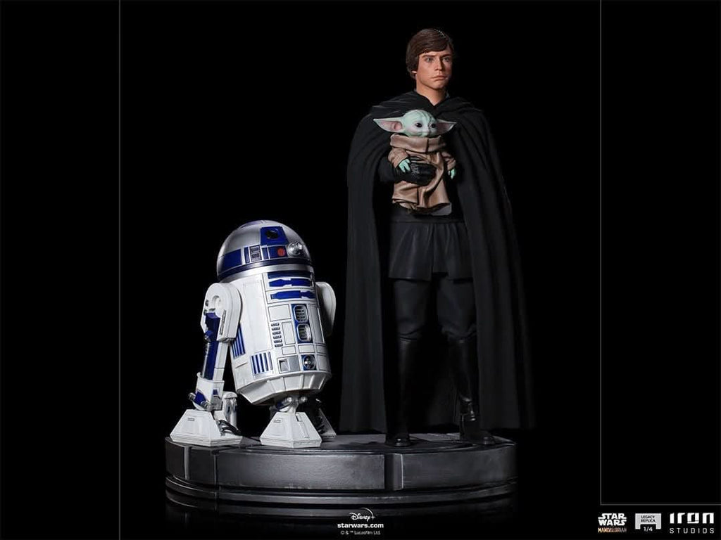 Luke Skywalker, R2-D2 and Grogu - Star Wars: The Mandalorian - Legacy Replica 1/4 - Iron Studios