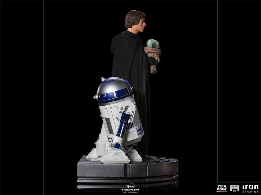 Luke Skywalker, R2-D2 and Grogu - Star Wars: The Mandalorian - Legacy Replica 1/4 - Iron Studios