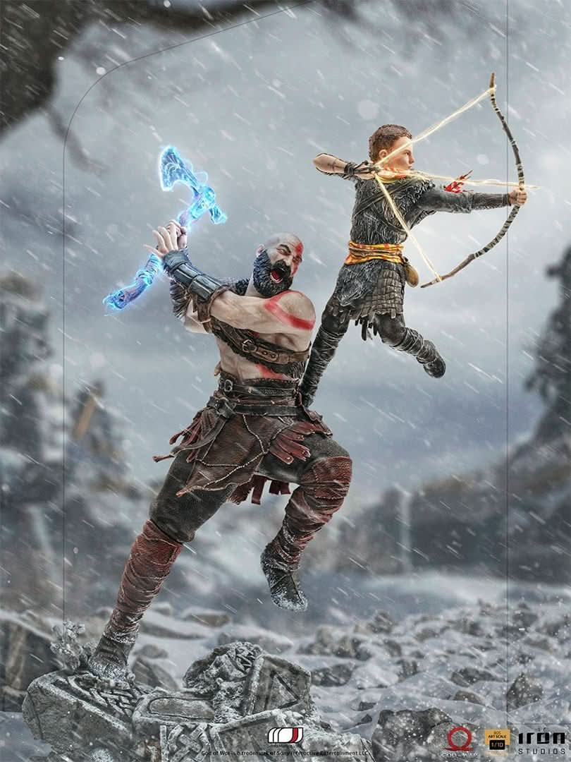 Statue Kratos and Atreus - God of War - Art Scale 1/10 - Iron Studios