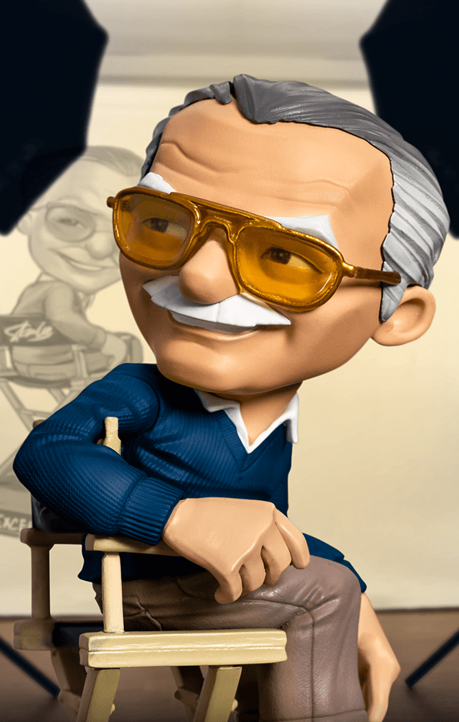 Statue Stan Lee (Blue) - Pow! - MiniCo - Iron Studios