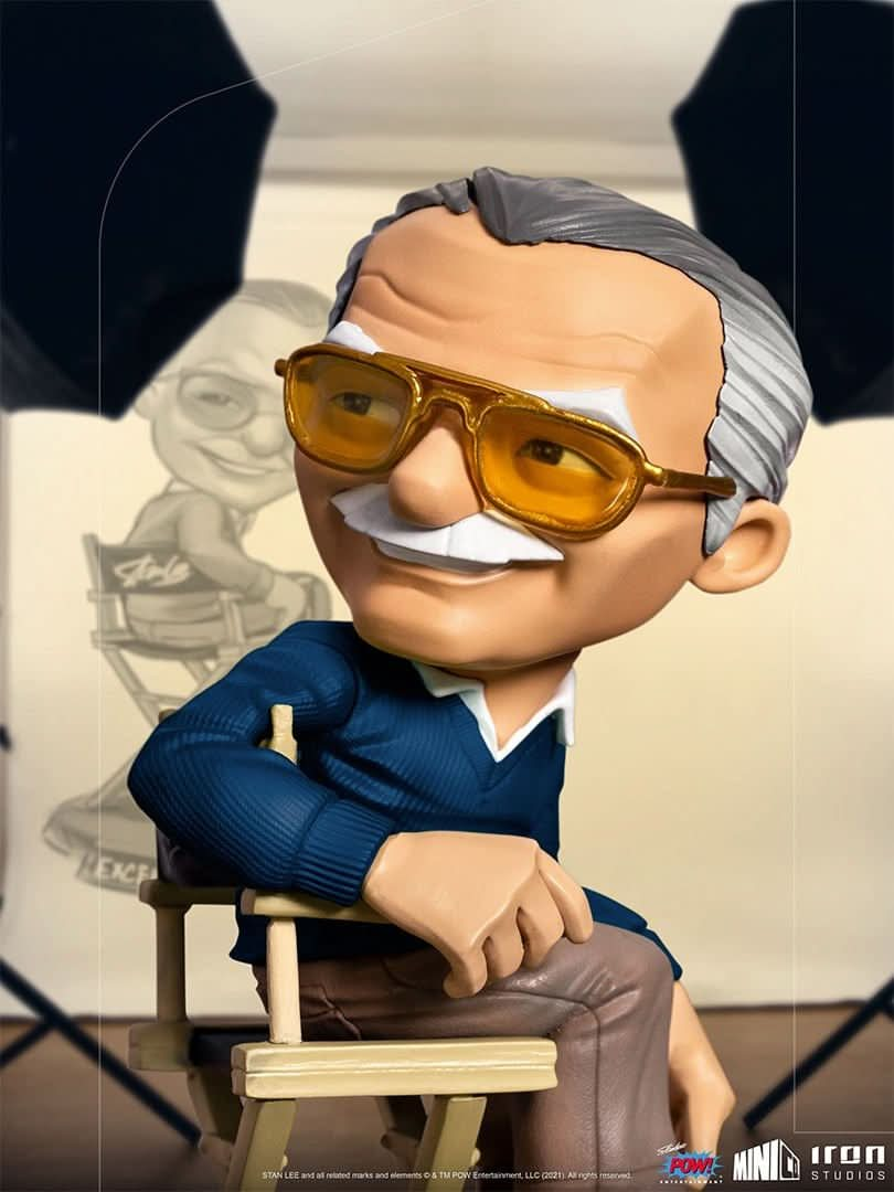 Statue Stan Lee (Blue) - Pow! - MiniCo - Iron Studios