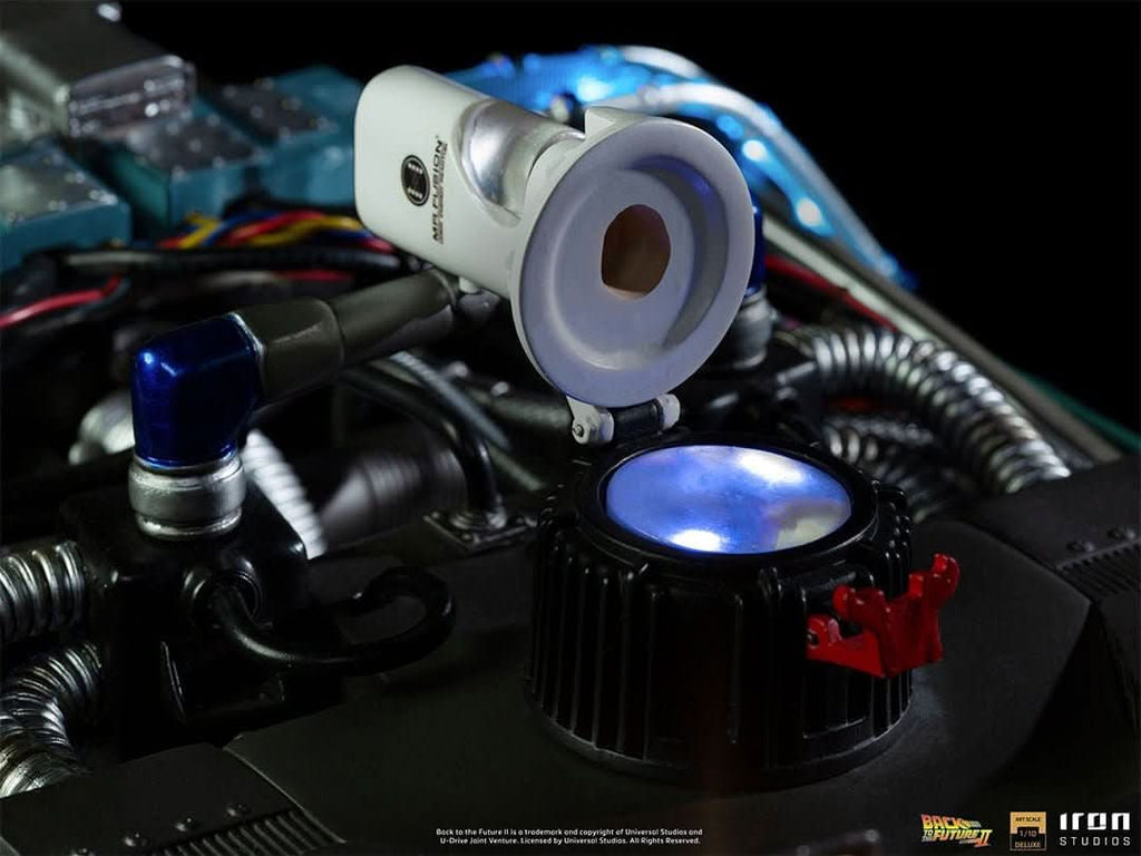 Statue Delorean Full Set Deluxe - Back to the Future II - Art Scale 1/10 - Iron Studios