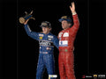 Statue Ayrton Senna and Alain Prost Deluxe Signed by Alain Prost Version - The Last Podium - Art Scale 1/10 - Iron Studios