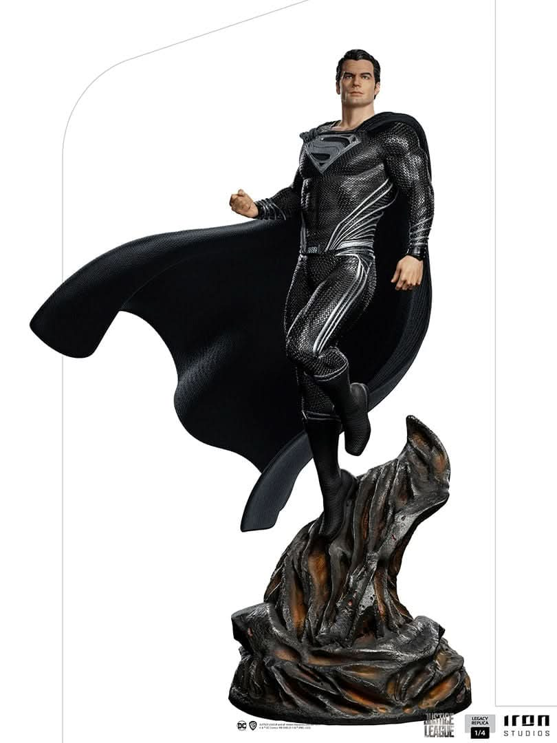 Statue Superman Black Suit - Zack Snyder`s Justice League - Legacy Replica 1/4 - Iron Studios