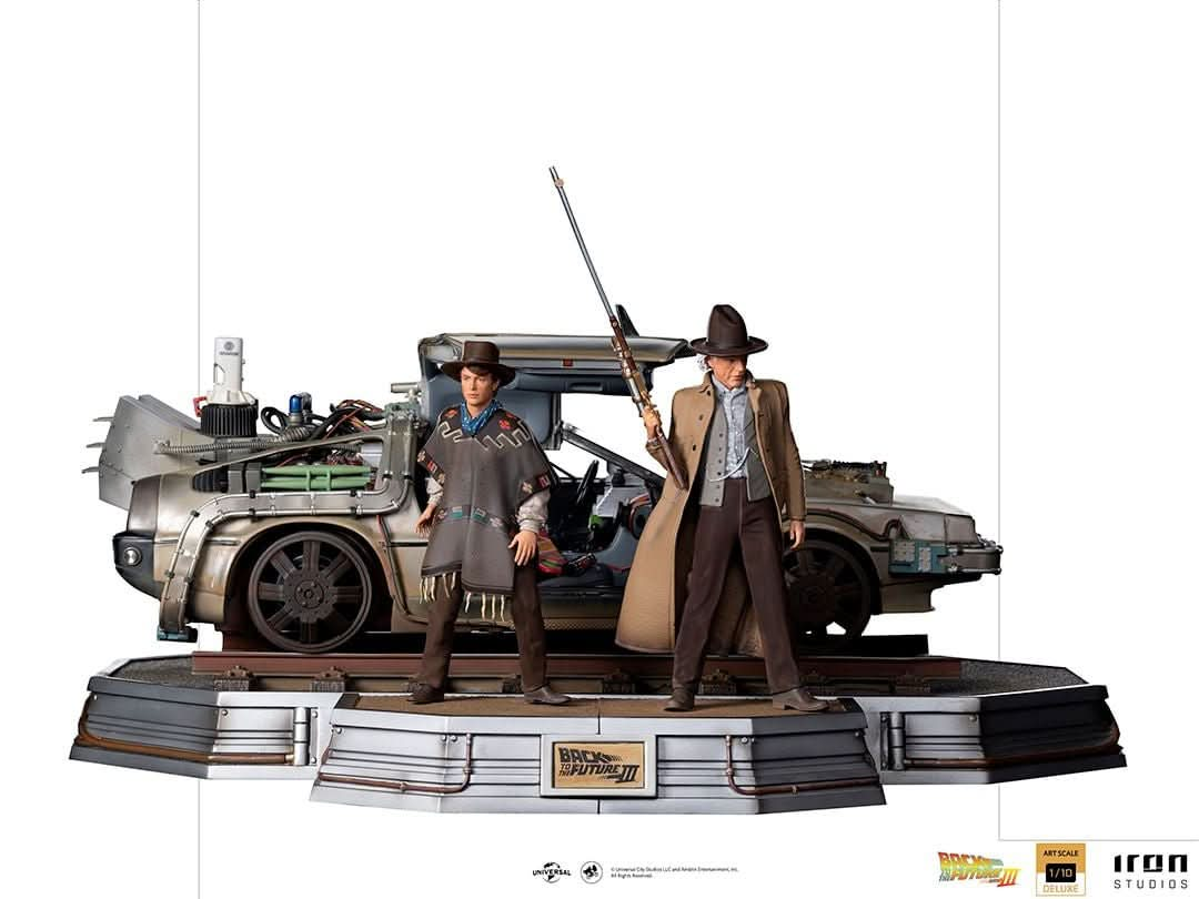 Statue DeLorean (Full Set) - Back To The Future III - Art Scale 1/10 - Iron Studios