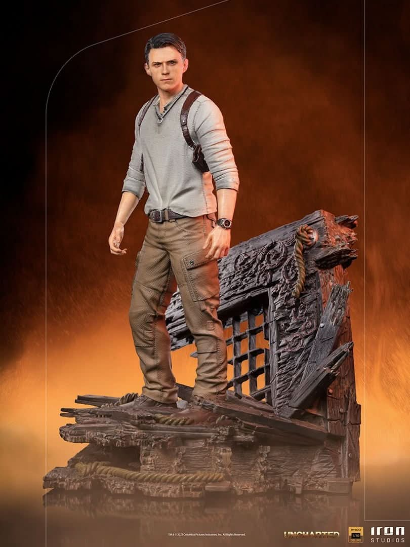 Statue Nathan Drake (Deluxe) - Uncharted (Movie) - Art Scale 1/10 - Iron Studios