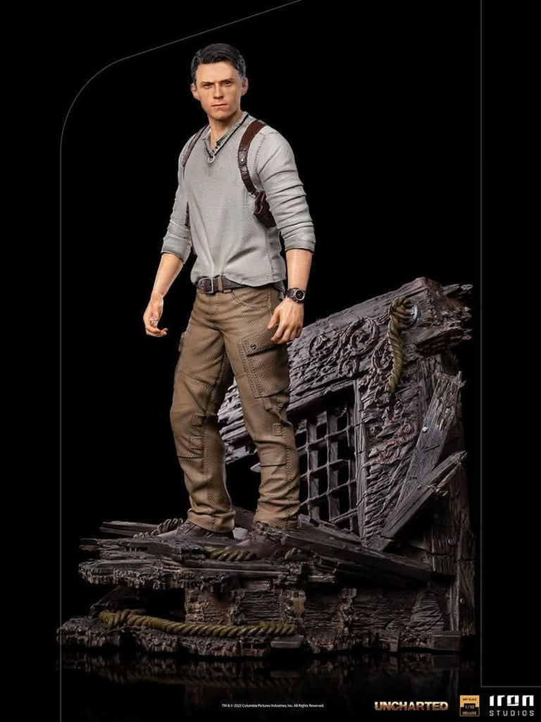 Statue Nathan Drake Deluxe - Uncharted (Movie) - Art Scale 1/10 - Iron Studios
