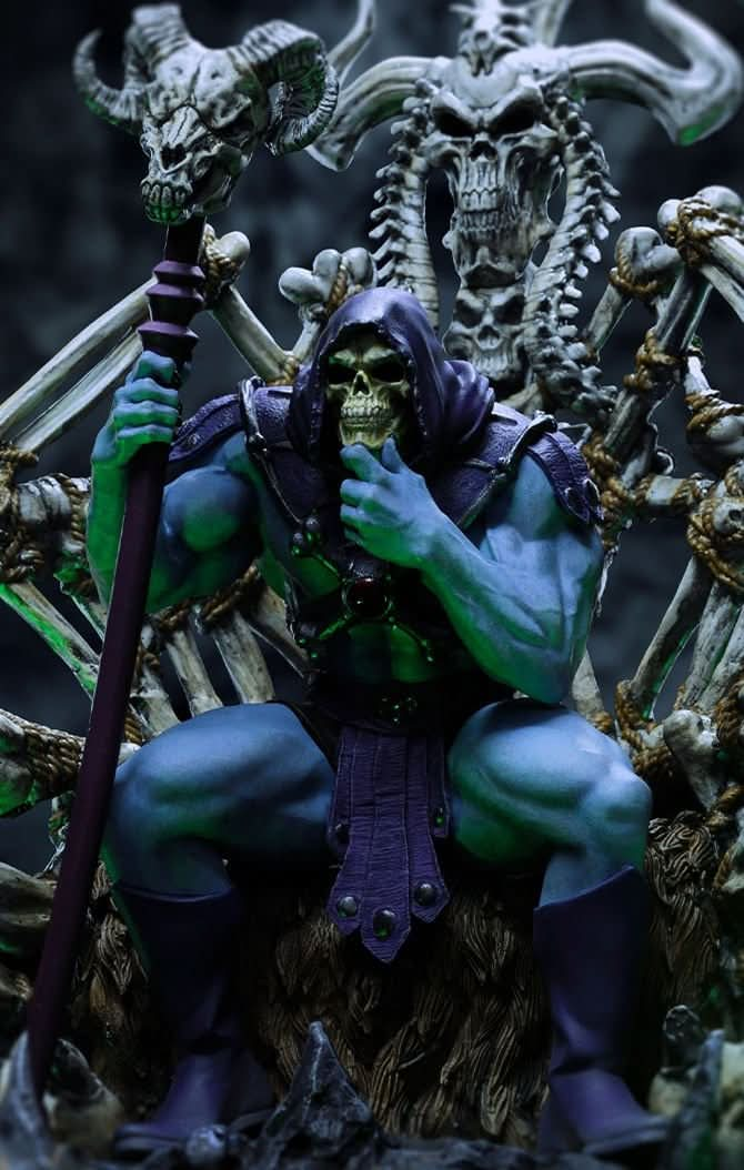 Statue Skeletor on Throne (Deluxe) - Masters of the Universe - Art Scale 1/10 - Iron Studios