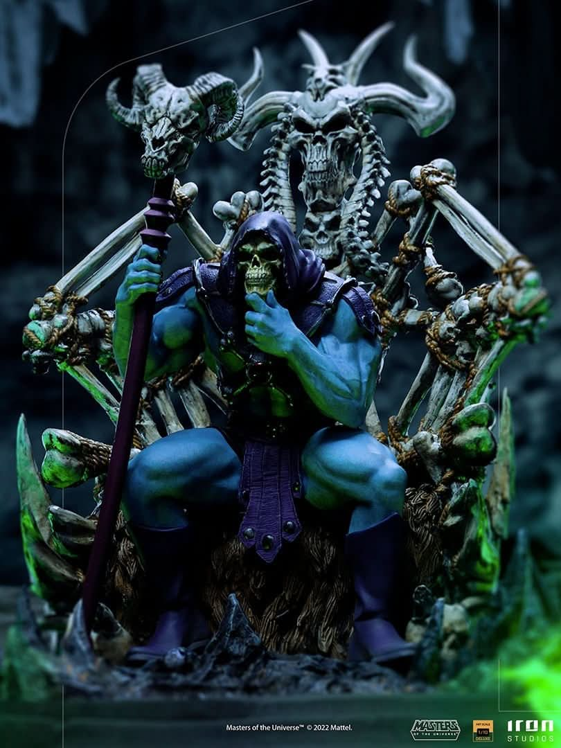 Statue Skeletor on Throne (Deluxe) - Masters of the Universe - Art Scale 1/10 - Iron Studios