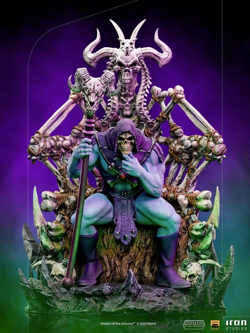 Statue Skeletor on Throne (Deluxe) - Masters of the Universe - Art Scale 1/10 - Iron Studios