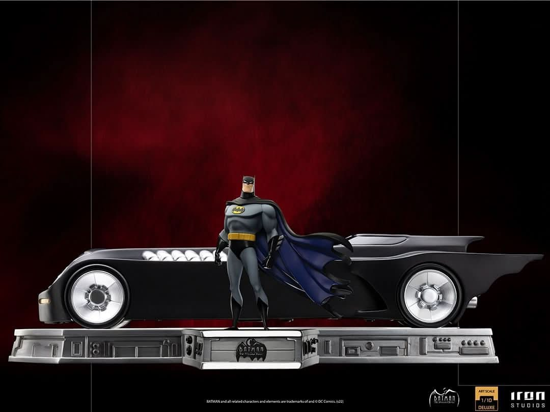 Statue Batman and Batmobile Deluxe - Batman Animated Series - Art Scale 1/10 - Iron Studios