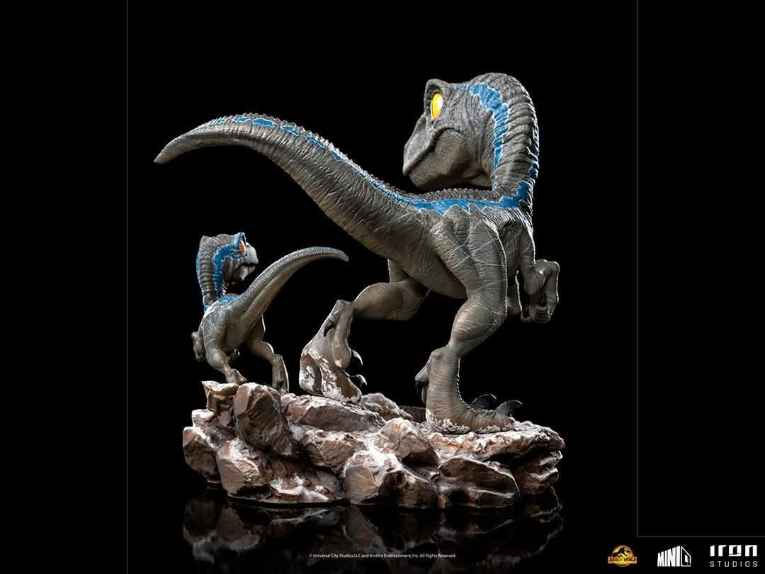 Statue Blue and Beta - Jurassic World: Dominion - MiniCo - Iron Studios